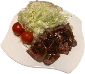 圧力鍋でローストビーフ作りました